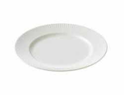 Groovy stoneware tallerken i hvid 21 cm