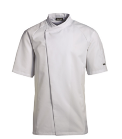 Kortærmet unisex kokke-/tjenerjakke i hvid str. 2XL, Kentaur (restsalg)