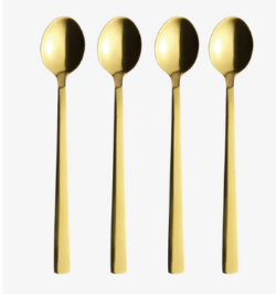 RAW latteske m/4 stk i champagne guld