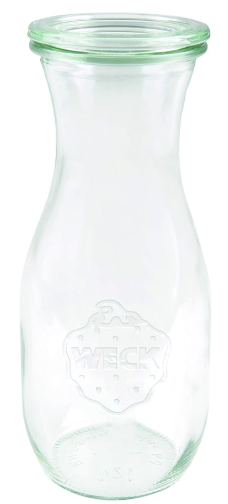 Weck 1L glasflaske pk á 6 stk