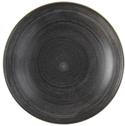 Stonecast Raw Black dyb tallerken 25 cm, Churchill
