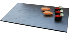 Melamin serveringsfad i sort granit-look 1/2 gn, Pujadas