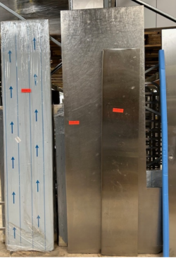 stål bordplade 2200x700 brugt