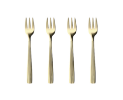 RAW kagegaffel m/4 stk i champagne guld