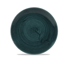 Stonecast Patina Rustic Teal flad tallerken 21,7 cm, Churchill
