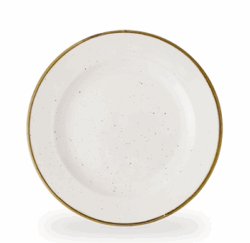 Stonecast Barley White flad tallerken med bred fane 27,6 cm, Churchill