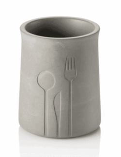 Bestikholder i cement Ø11x(h)14,5 cm