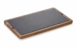 Serveringsplanke med skifferplade uden håndtag, Was- 35 x 20 x 1,5