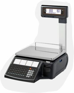 Butiksvægt m/ labelprinter D-545 T fra Dibal