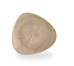 Stonecast Truffle trekantet tallerken 22,9 cm, Churchill