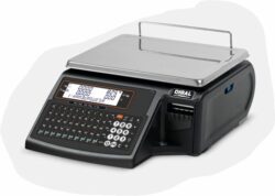 Butiksvægt m/ labelprinter D-545 P fra Dibal