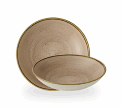 Stonecast Truffle dyb tallerken 18,2 cm, Churchill