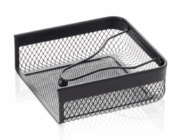 Servietholder i sort liggende 19x19 cm, WAS