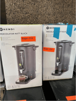 percolator fra Hendi i sort, brugt