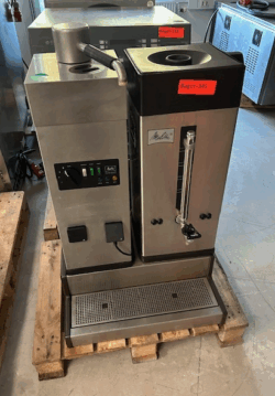 Melitta kaffemaskine, brugt - 14 dages garanti. Du kan tilkøbe 12 mdr. for 799 kr.