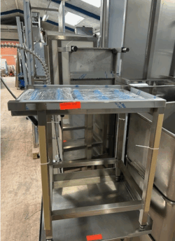 tørrebord med valser, 800x600x850 med krog til opvasker - 14 dages garanti. Du kan tilkøbe 12 mdr. for 799 kr.