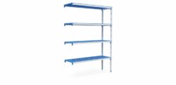 Køle-/fryserumsreol m/4 hylder vinkelmodul 685 x 385 x 1750 mm, Pujadas
