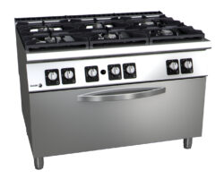 Gaskomfur med ovn, 6 brændere, FAGOR C-G961