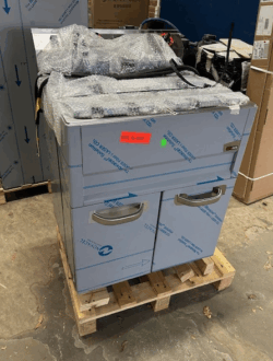 friture fra RM Gastro 2x13 liter fra udstilling, demomodel - 14 dages garanti. Du kan tilkøbe 12 mdr. for 799 kr.