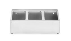 Holder til gastrobakker i stål 3x 1/6, Hendi