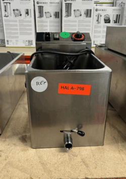 Friture fra Rm gastro 7 liter, brugt - 14 dages garanti. Du kan tilkøbe 12 mdr. for 799 kr.