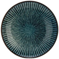 Flad tallerken Ø21,5 cm i Atlantis Stripe, Cosy