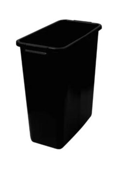 Plastbeholder i sort 60L inkl låg (IKKE fødevarergodekendt) (partivare)