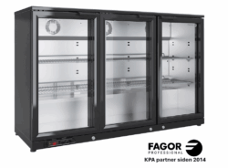 EERMU-3, Backbar i sort, 327 liter - Fagor