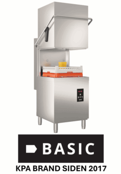 Hætteopvasker BASIC PLUS BFTX-H500 W DD med Sæbe, afspænding og Skyllepumpe