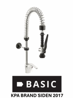 Vandhane til Storkøkken BASIC armatur m/ spulearm ERAMINI produceret i EU.