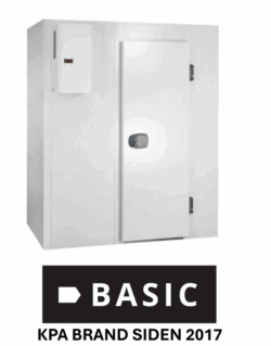 Frostrum 3000x2600x2200 mm med gulv BASIC JKS lagerrum måler med 90cm bred dør Eksl. Dørkontakt, Lys, Alarmer mv.