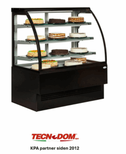 Kølemontre EVO 150 cm FAST LAVPRIS, Sort ral 9005, Tecnodom