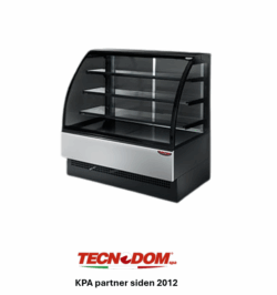 Kølemontre EVO 120 cm FAST LAVPRIS, Sort ral 9005, Tecnodom