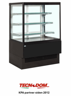 Kølemontre EVOK 180 cm FAST LAVPRIS, Sort ral 9005, Tecnodom