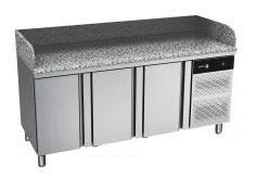 Kølebord med 3 låger, uden bagkant, kompressor i venstre side CCP-3G NS LG 230V 1N 50HzREFRIGERATION COUNTER