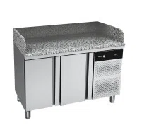 Kølebord 2 låger m/ hjul og kompressor i venstre side CCP-2G C LG 230V 1N 50HzREFRIGERATION COUNTER