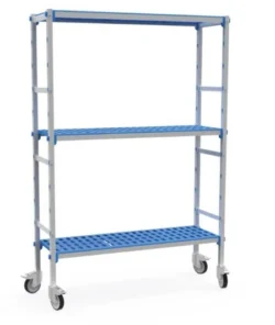 Køle-/fryserumsreol m/3 hylder og hjul 1375 x 555 x1880 mm, Pujadas