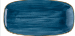Stonecast Java Blue oblong 29,8 x 15 cm, Churchill