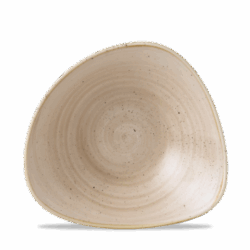 Stonecast Nutmeg Cream trekantet skål 23,5 cm, Churchill