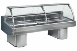 Køledisk 1,5m med buet glas fra Diamond perfekt til f.eks. kød