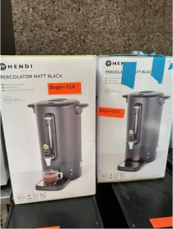 percolator fra Hendi i sort, brugt