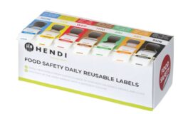 Holder inkl fødevareetiketter ''mandag-søndag'' 2,4x8x(h)10 cm inkl labels, Hendi