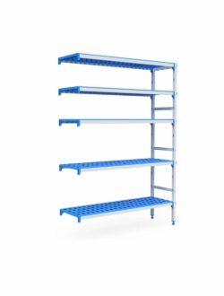 Køle-/fryserumsreol m/5 hylder vinkelmodul 1125 x 385 x 1750 mm, Pujadas