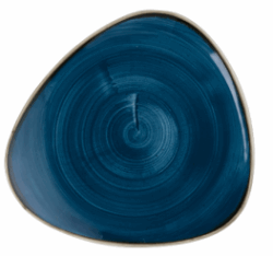 Stonecast Java Blue trekantet tallerken 22,9 cm, Churchill