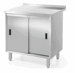 Stålbord med skydelåger 1200x600x(H)850 mm, Hendi