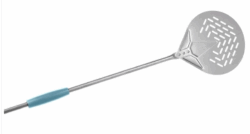 Pizzaspade evolution rund perforeret Ø20x150 cm, Gi-metal