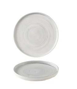 Stonecast Canvas Grey flad tallerken med kant 21 cm, Churchill