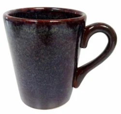 Krus m/hank Ø10 cm, Grøn/Brun stentøj