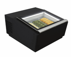 Isfryser bordmodel i sort til 3x5 L (åbnes forfra)