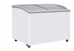 Kummefryser 400 liter, glastop, Coolhead